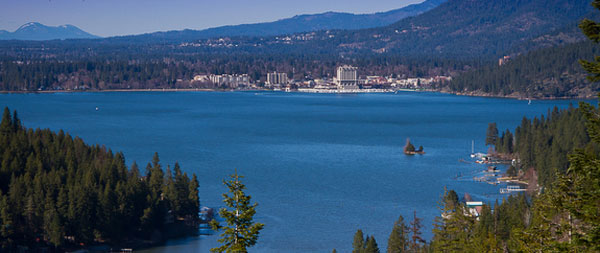 Coeur d'alene Lake and Downtown