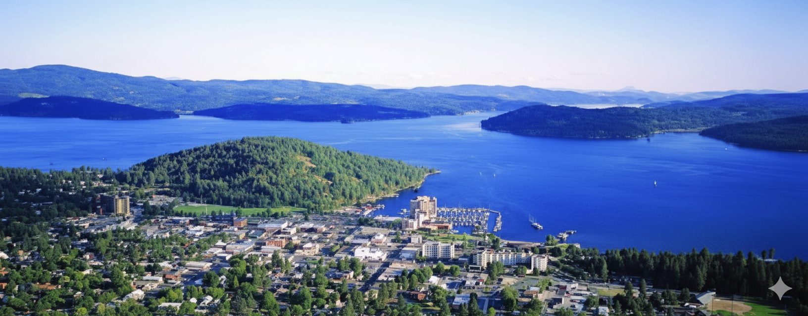Lake Coeur d'Alene and Downtown